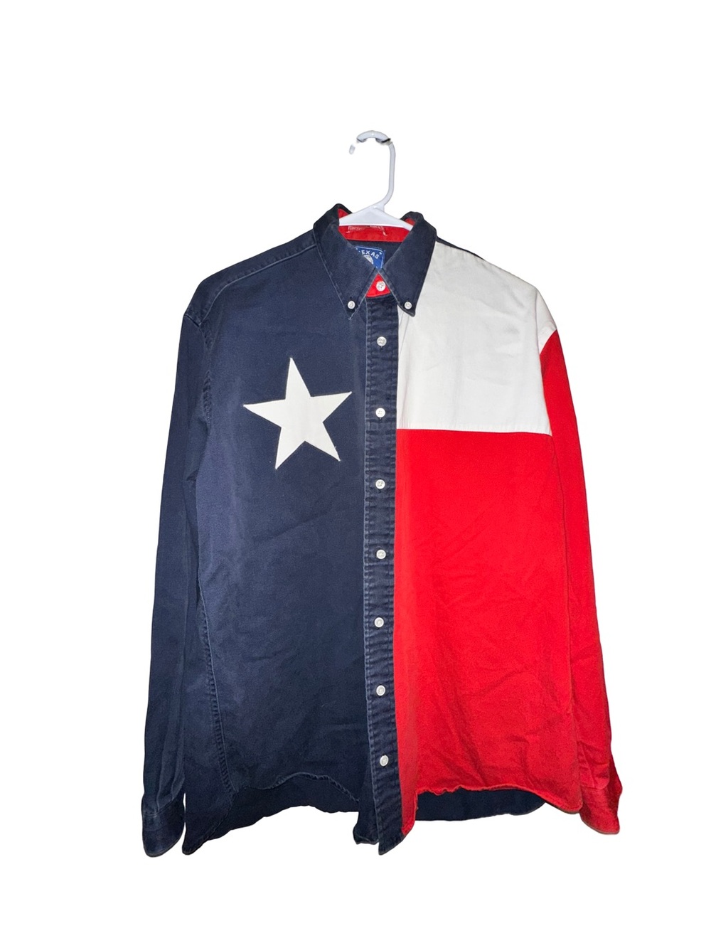 Vintage Texas Cotton Texas Flag Shirt Made in Texas 100% Cotton Western L